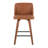 Arabelle Swivel Upholstered Counter Stool with Metal Frame