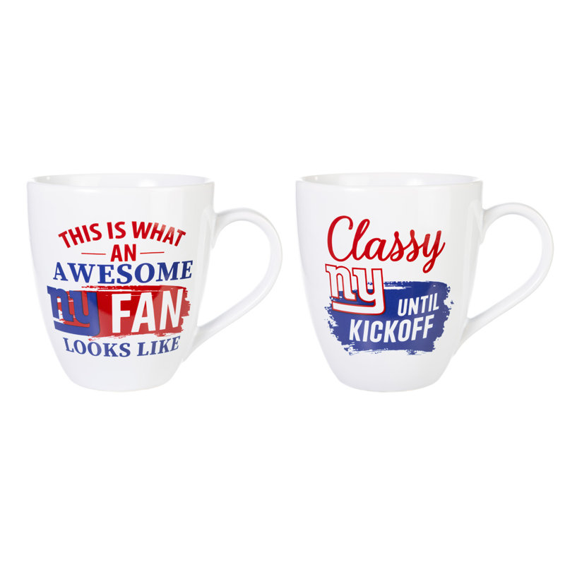 Ensemble de 2 tasses à café NFL, New York Giants