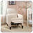 Push Back Recliner Side Pocket Fabric Armchair Rivet Accent Comfortable Stylish Durable-96500321