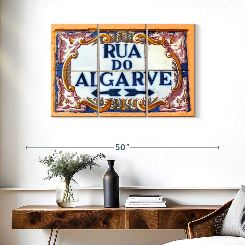 Sebbie Rua Do Algarve Sign, 24" H x 38" W