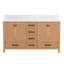 Meuble-lavabo en bois massif avec lavabo double et conception autoportante-809245328-809245329