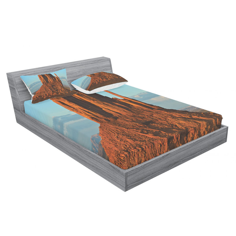 Microfiber Sheet Set, Queen Sheet Set with Fitted Sheet
