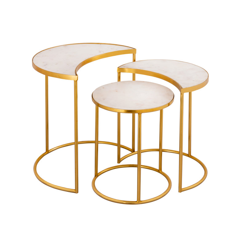 Zilas Marble Tray Top Nesting Tables