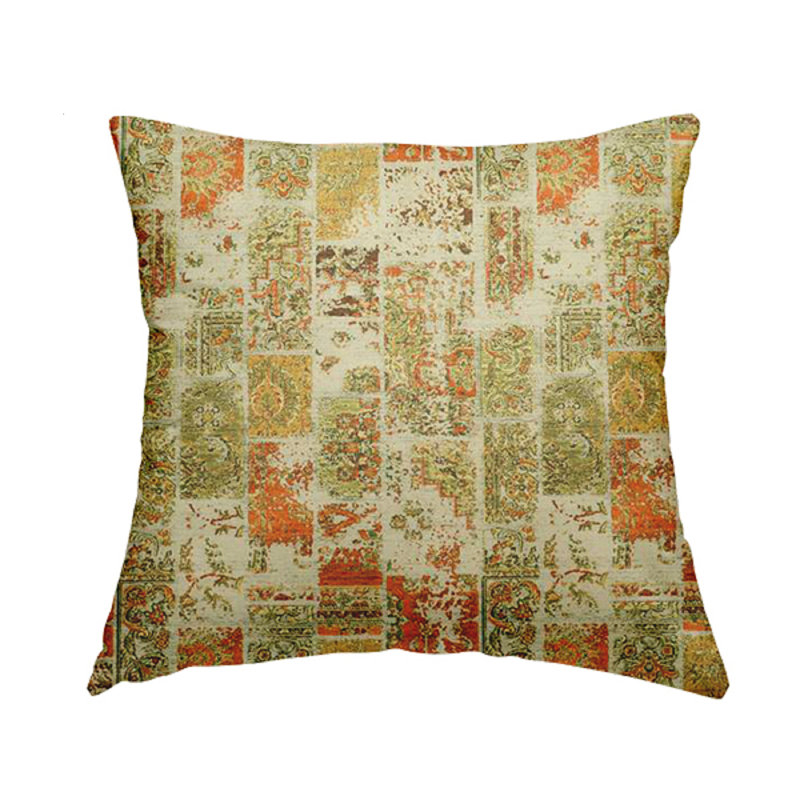 Trever Patchwork Square Cushion, 43cm H x 43cm W x 5cm D