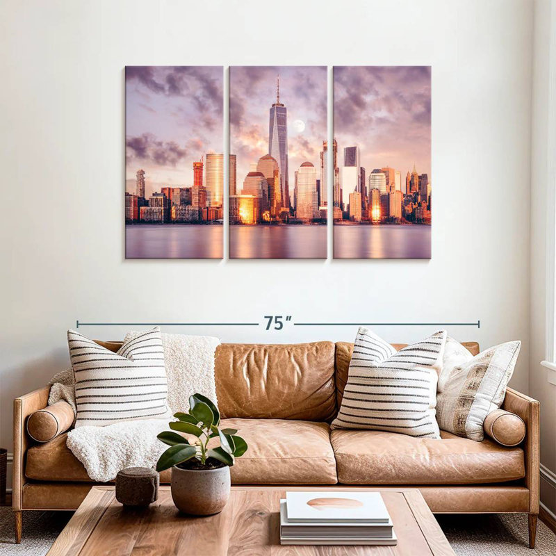 Sebbie NYC Spring Sunset, 36" H x 57" W