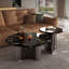 Table basse ronde moderne en marbre