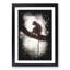 Long-Tailed Macaque Monkey Paint Splash - Picture Frame Graphic Art-56923023-56923024