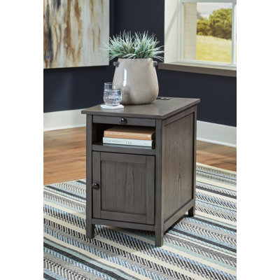Dalson End Table and Built-In Outlets