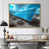 Toile avec cadre flottant or