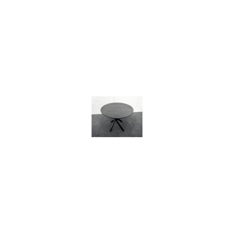 Bernell Round Dining Table, Oak Wood, 75cm H x 100cm L x 100cm W