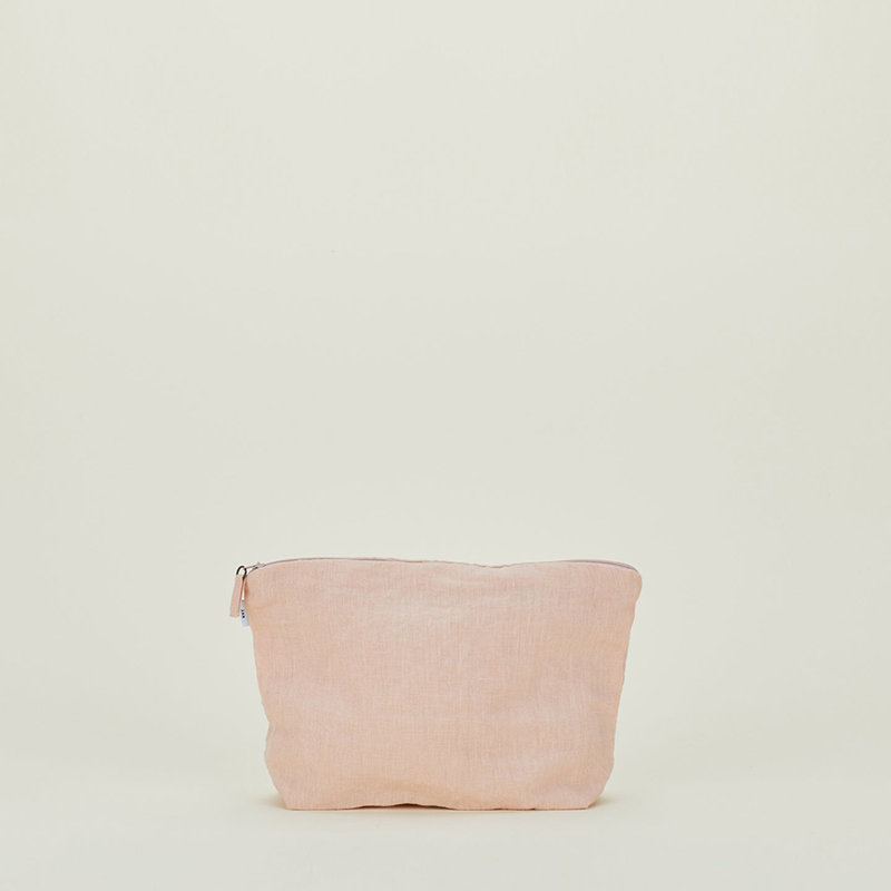  Organisateur de maquillage en lin / coton, Rose