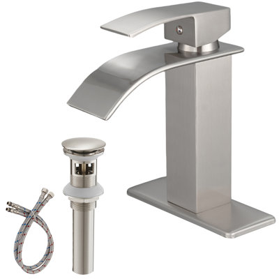 Single Hole Single Handle Bathroom Faucet Lavatory Vanity Sink Faucet 1 Hole Or 3 Holes With Pop Up Drain