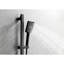 Système de douche noir mat avec fonctions efficaces et polyvalentes: tête, douche à main, barre coulissante, jets de corps, bras, boyau, garniture de valve Caractéristiques de la salle de bain:-118088725
