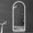 LED Full Length Wall Mirror, Symmetrical Arch Mirror with Dimmable 3 Color Temperature Lighting