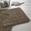 2 Piece Bathroom Rug Set Greek Key Pattern Bath Mat & Pedestal Mat Non Slip Rubber Back Soft Absorbent Mats-19840739