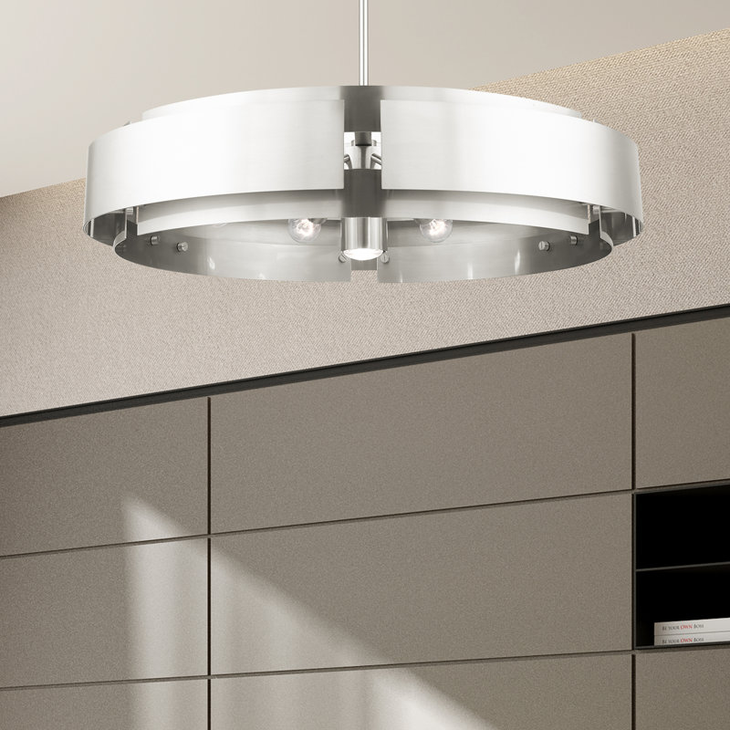 Varick 7 - Light Brushed Nickel Pendant