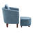 Ebern Designs Helvia Accent Chair and Ottoman Set with Wooden Legs-1300322725