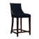 Upholstered Counter Stool with Solid Wood Frame