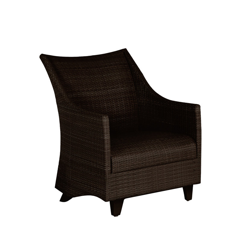 Athena Plus Patio Lounge Chair, Black Walnut