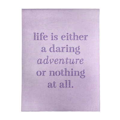 Tapis en poly-citation "life life"
