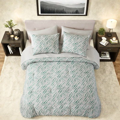 Ensemble de literie moderne, ensemble d'édredon simple en polyester TG, chambre à coucher verte