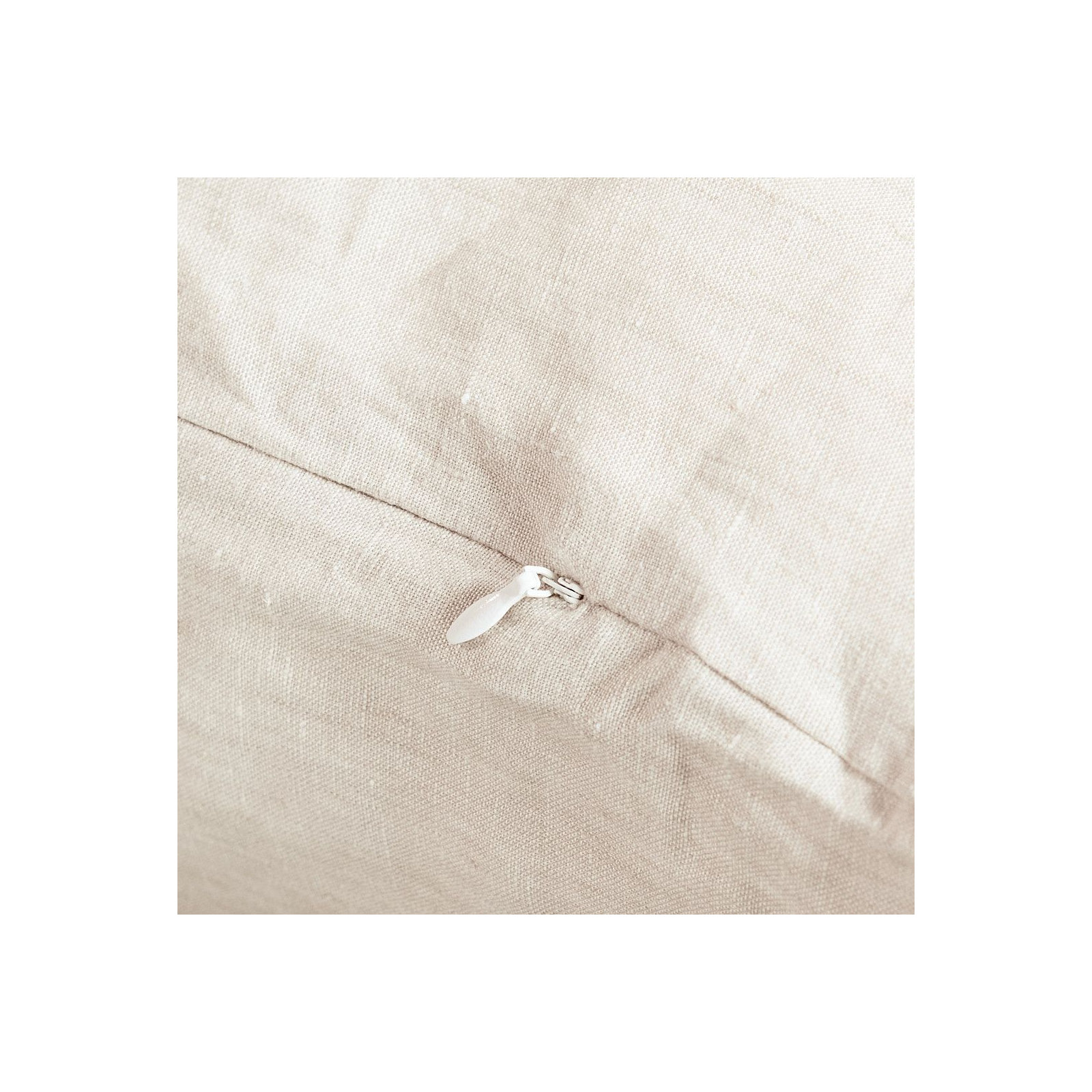 100% French Linen Pillow Sham, Putty Heather, Rectangle 16"H x 44"W, Pillow Cover Only - No Insert