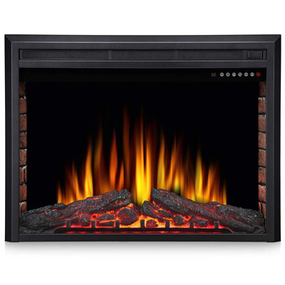 Elyas Recessed Electric Fireplace Insert
