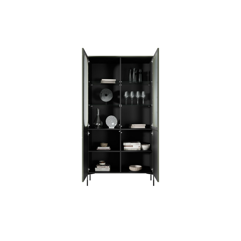 Arnasia Display Cabinet, Olive