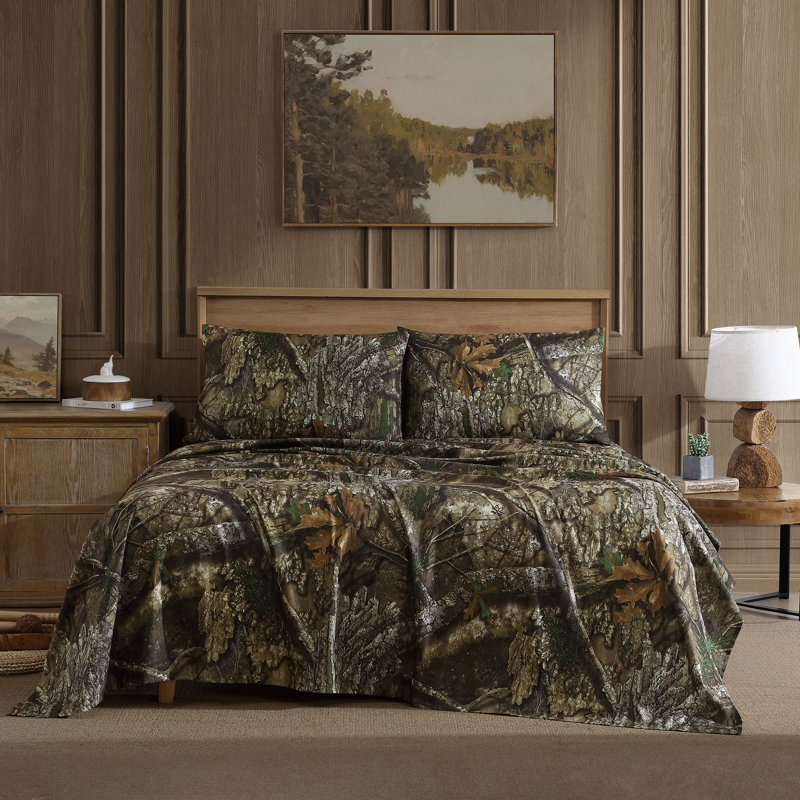 Realtree APX Twin Camo Microfiber Sheet Set