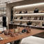 Table de présentation haut de gamme pour magasin de vêtements