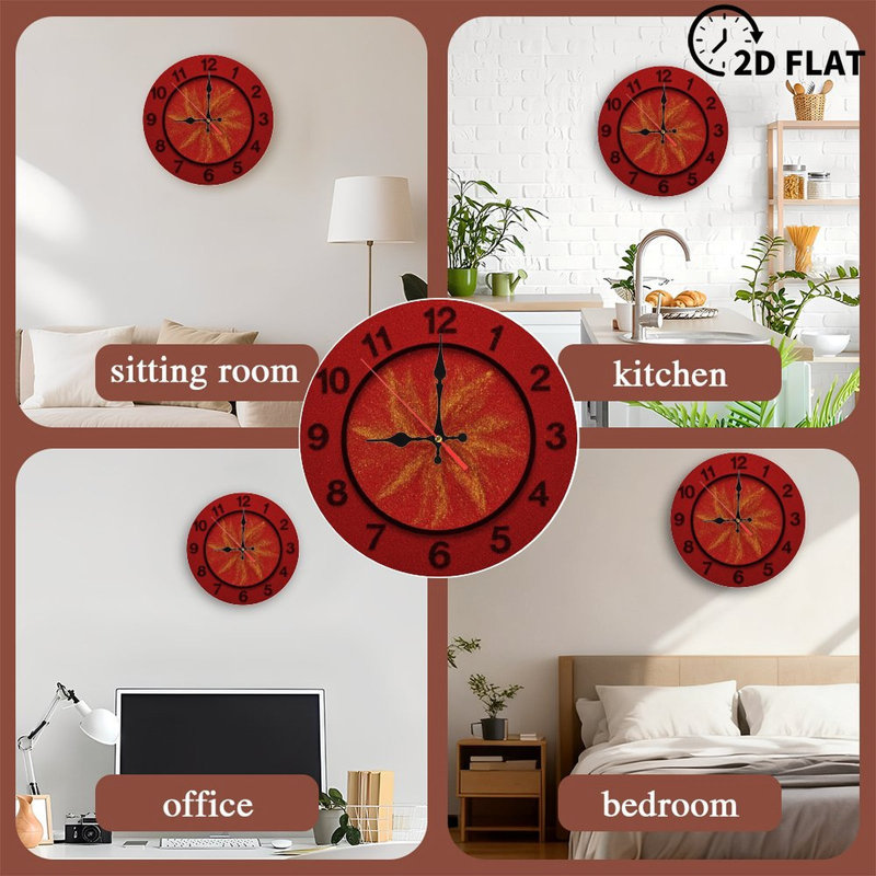 Horloge affichant des dragons dans le foyer