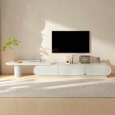 Meuble télé en bois massif extensible