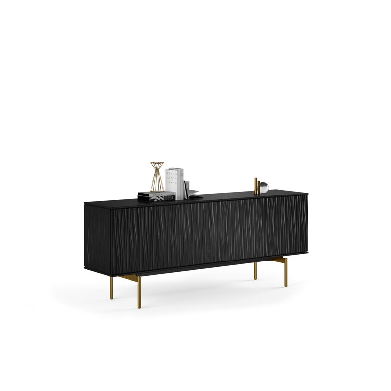 Table de buffet de 79,25 po de large Tanami, Noir