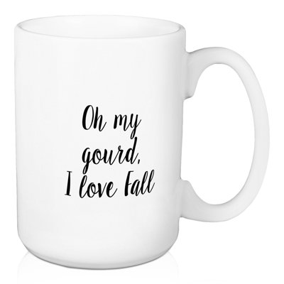 Grande tasse à café oh my gourde, i love automne Clukey