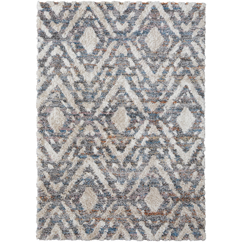 Modbury Global Diamond Polyester Area Rug, Rectangle 2' x 3'