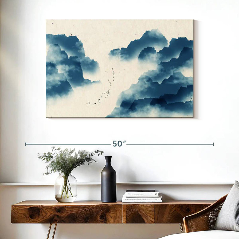 Avery Abstract Chinese Scenery, 26" H x 39" W