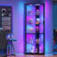 69'' H Glass Corner Display Cabinet With Rgb Lights And Motion Sensor, 5-Tier Display Cabinet With Lock-234559260