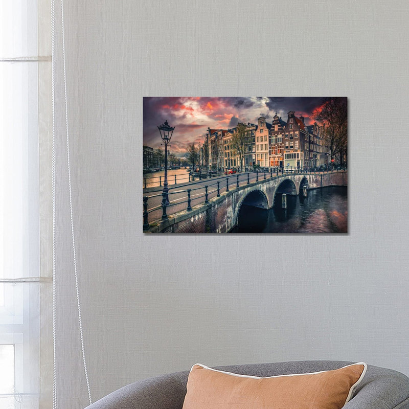 Amsterdam by Adrian Popan - Wrapped Canvas Print, 66.04 cm H x 45.72 cm W x 3.175 cm D
