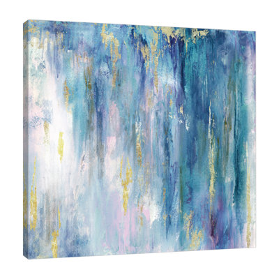 « métallique storm », reproduction de peinture à l’aquarelle sur toile tendue