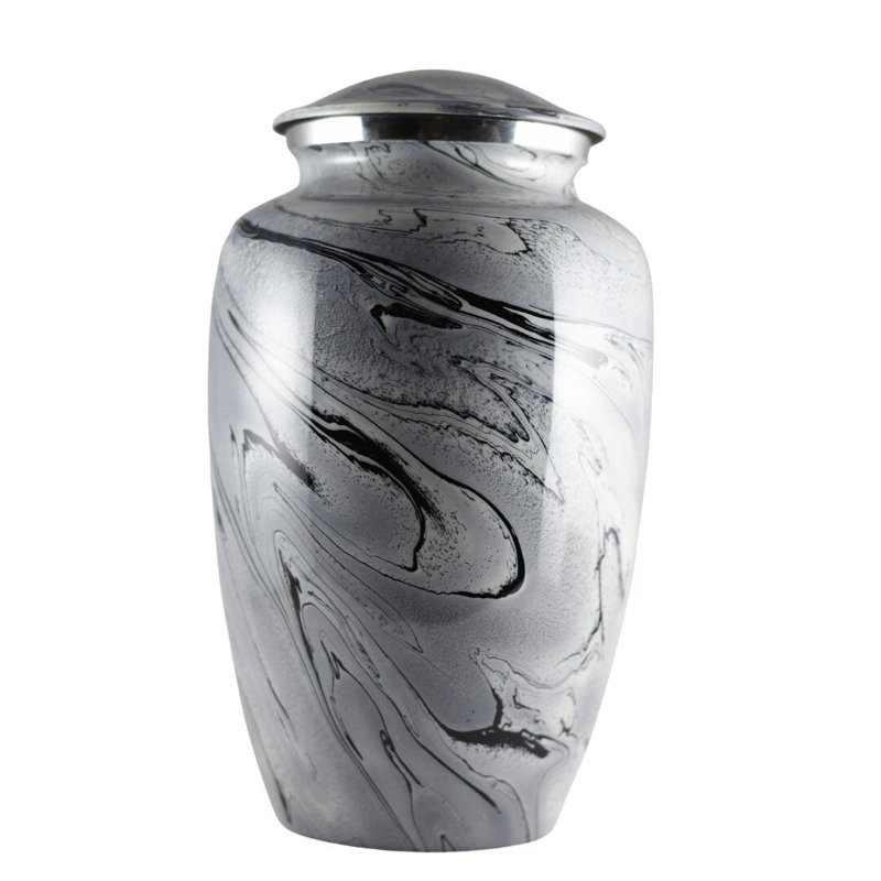 Urne fabriquée à la main Riann, gris