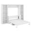 Lit escamotable double avec bureau et bibliothèque-939268453