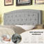 Upholstered Tufted Upholstered Bed with Adjustable Height Headboard-1230486126-1230486124