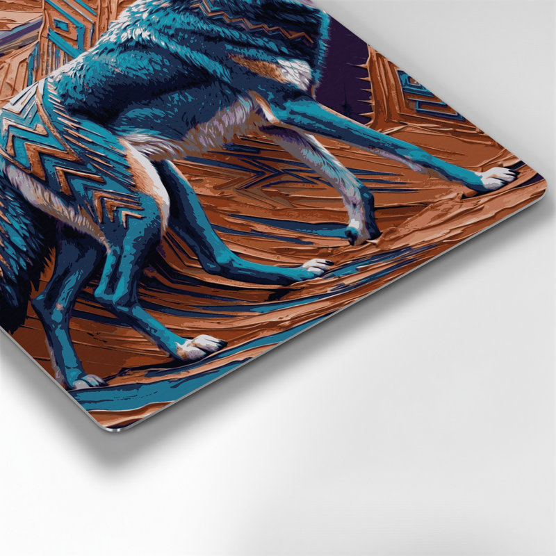 «Southwestern Animals», art mural brun 57, H 144 po x l 144 po x P 0,05 po