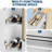 Folding Dining Table with Storage & Wheels, Space Saving Kitchen Table with Drawer for Small Spaces-450737100