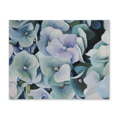 Napperon hortensia - Décoration de chambre botanique mauve