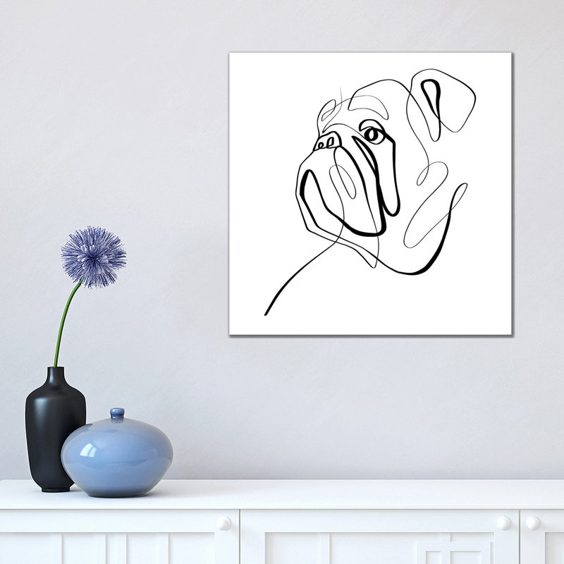 Bulldog II by Dane Khy - Wrapped Canvas Gallery-Wrapped Canvas Giclée, 45.72cm H x 45.72cm W