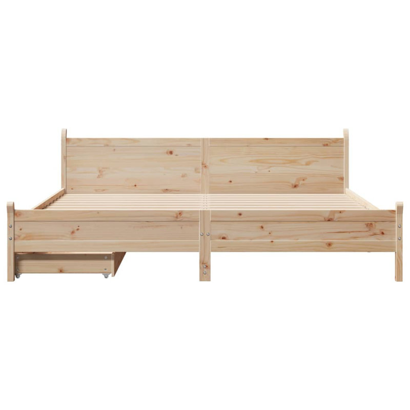 Storage Bed, Double (4'6), Brown
