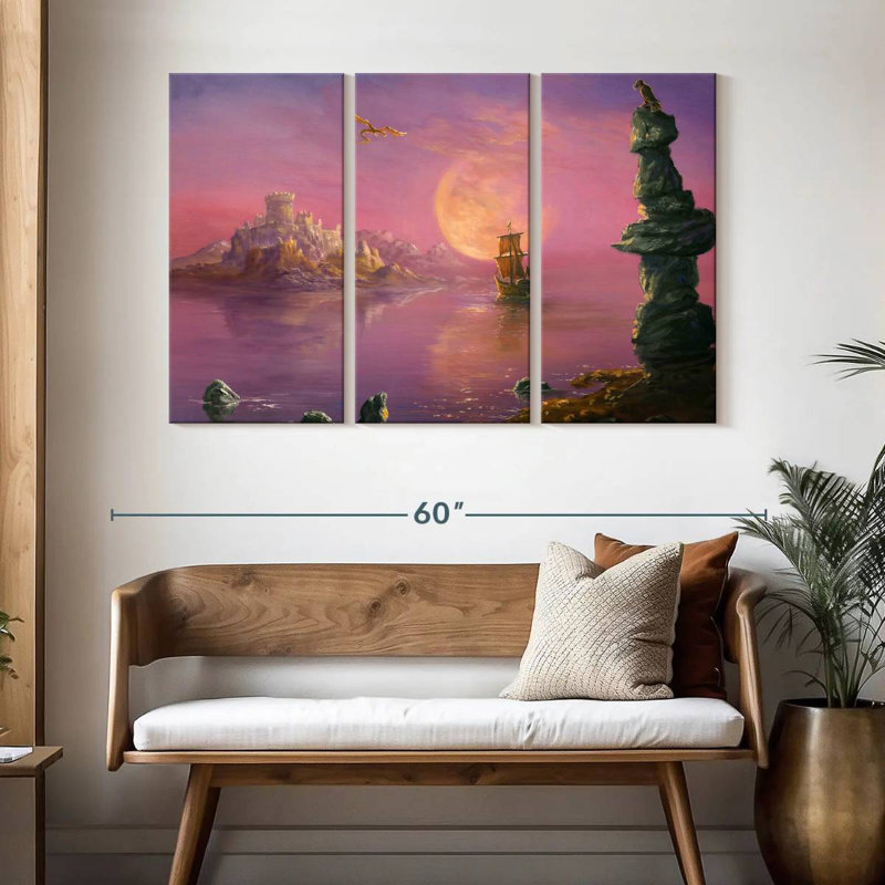 Kelan Moonlit Fantasy Land, 32" H x 50" W