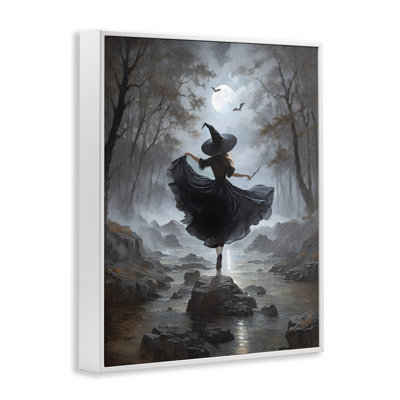 «Witch in Moonlit Forest», estampe numérique de Jo Moulton