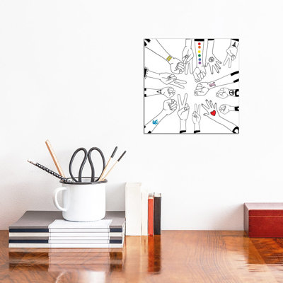 Together 1 Piece Wrapped Canvas Wall Art